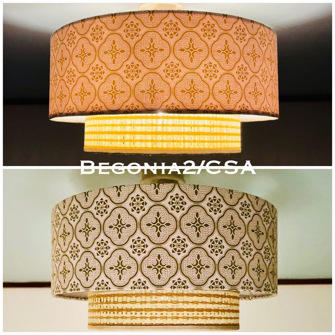 天井照明 Begonia2/CSA シーリングライト E26 LED レトロ北欧