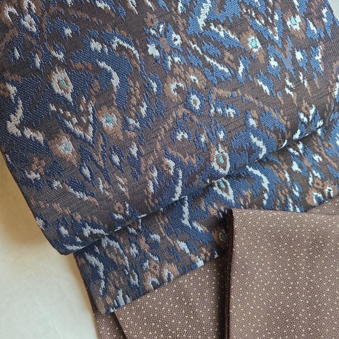 モダンな装いにも　上品な光沢を楽しむ　西陣名古屋帯