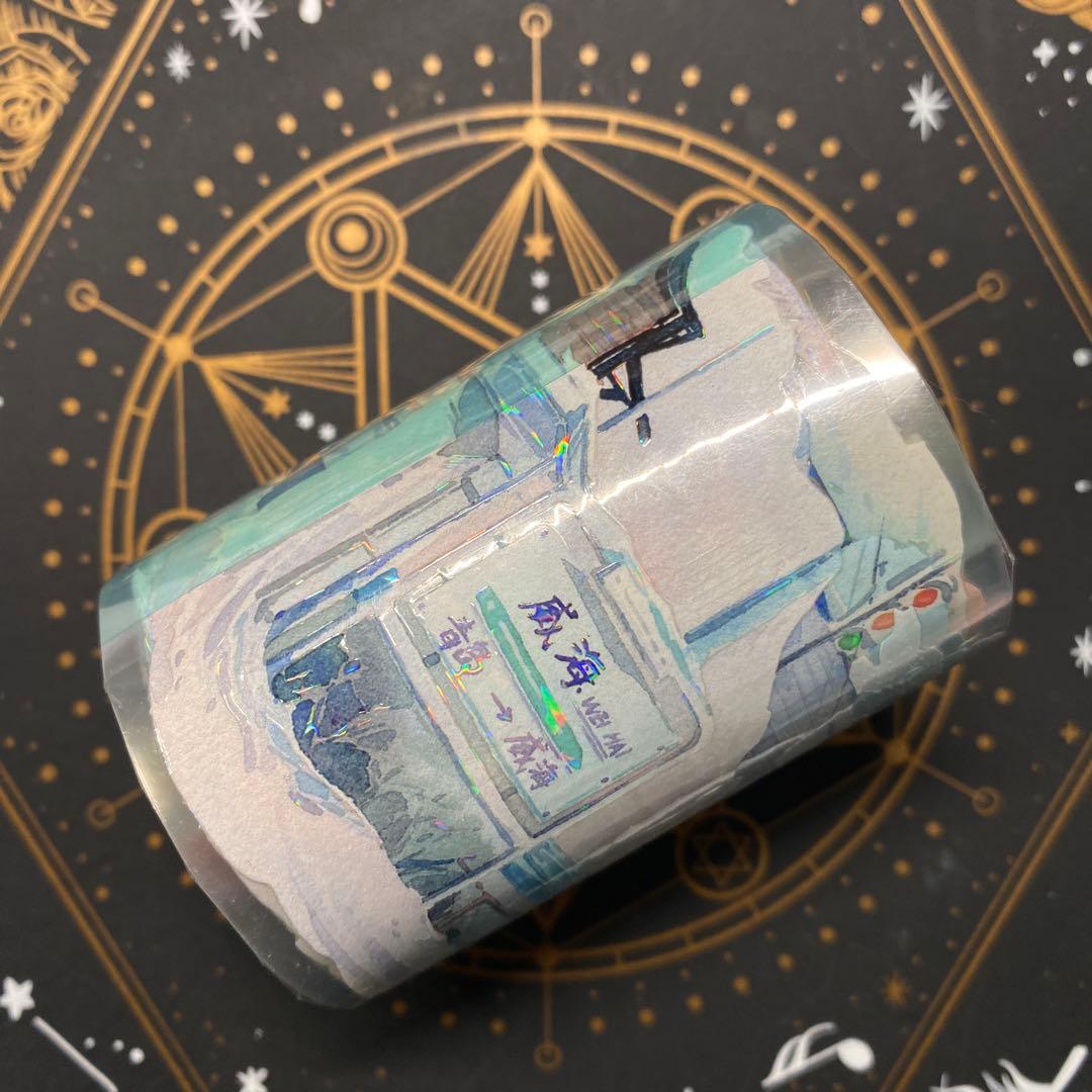 【D】海外　10m巻　貝殻光/貝殻金マスキングテープ　人物系/お花系/景色系