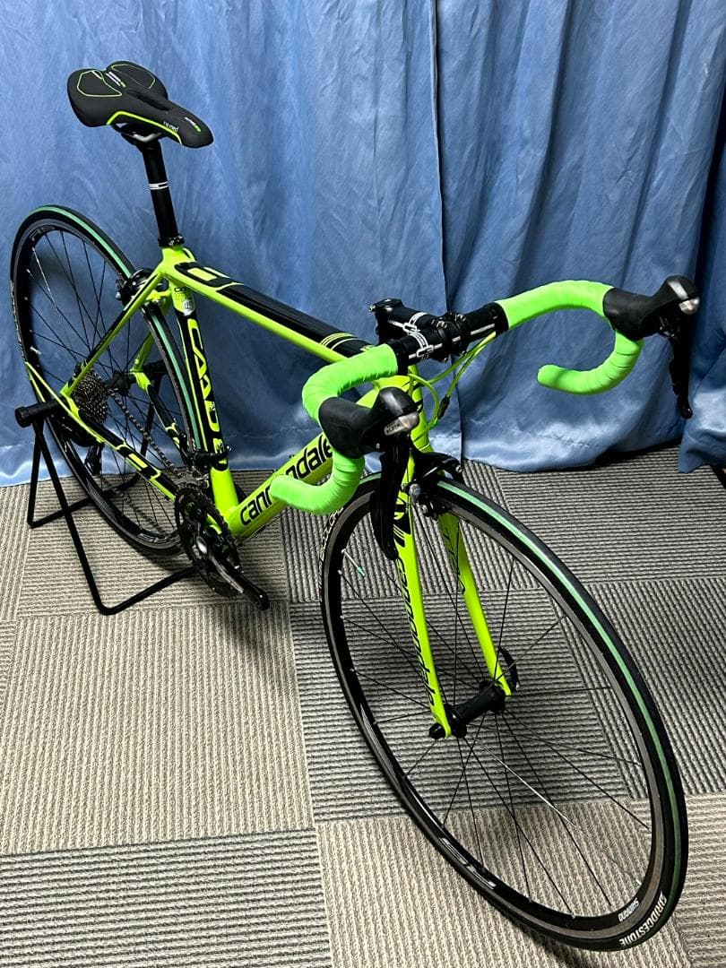 引取り大阪　Cannondale ロードバイクフレーム ネオンイエロー