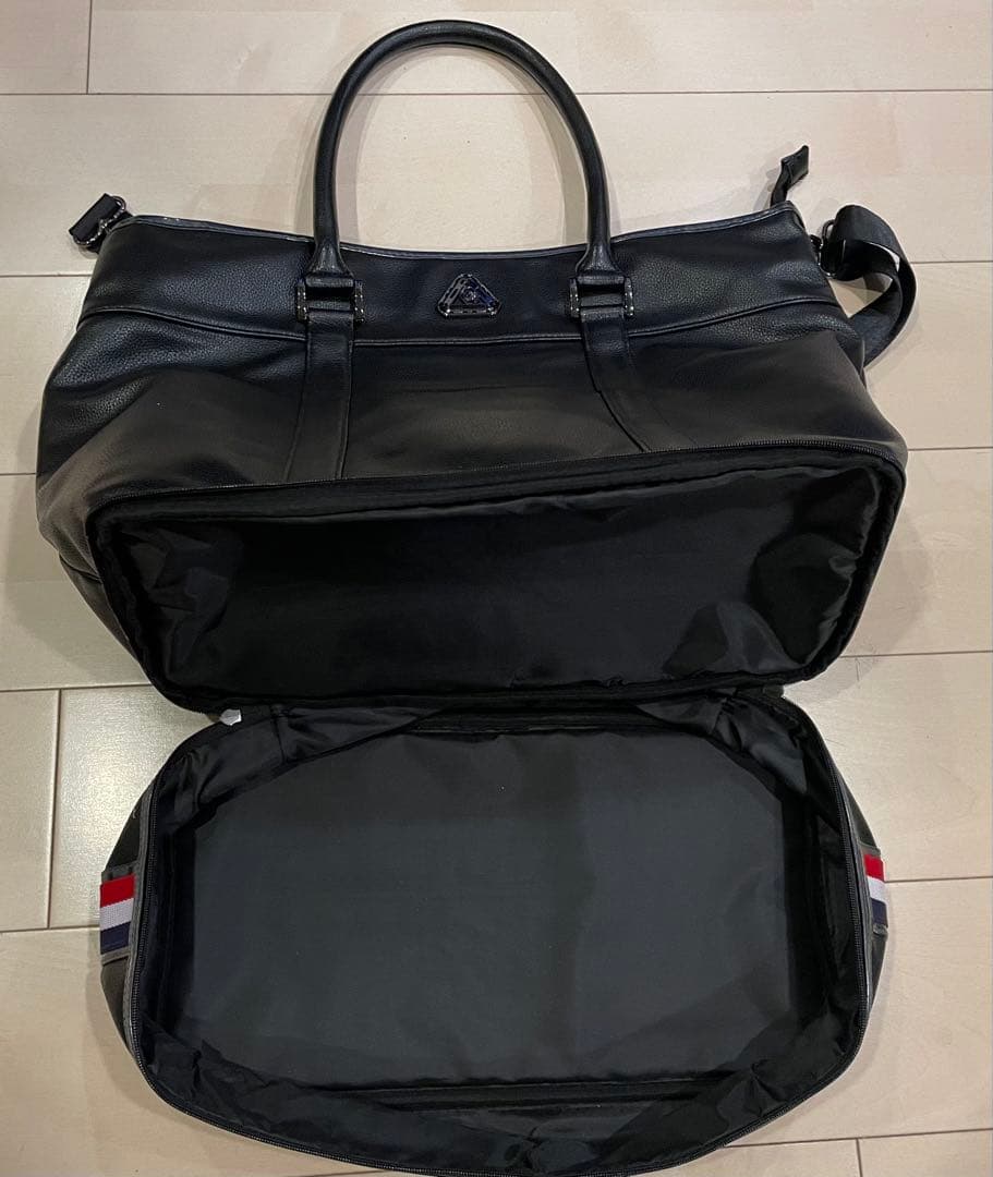 le coq sportif★黒★二層式★トートバッグ★ボストン★ショルダー付