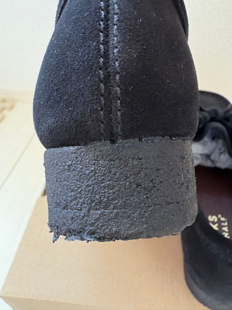 【着用2回のみ】クラークス　ワラビー　黒　UK6