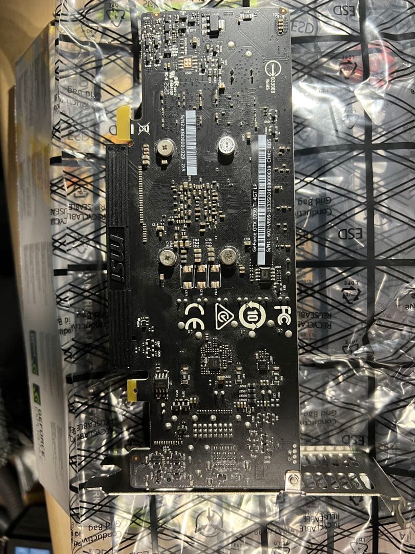 MSI GeForce GTX 1050Ti グラフィックボード