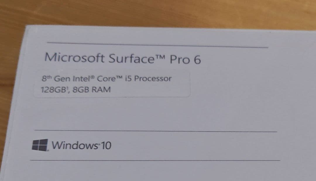 Windowsタブレット本体 Surface Pro 6 i5/8G/128G office pro 2021