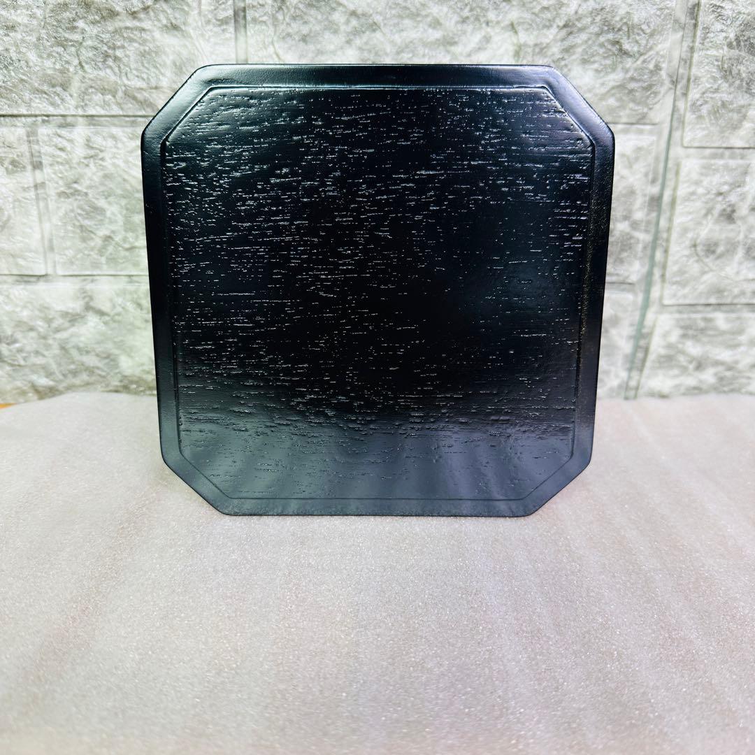 【茶道具　菓子器】縁高重　漆塗り　花鳥　中村湖彩作　5客