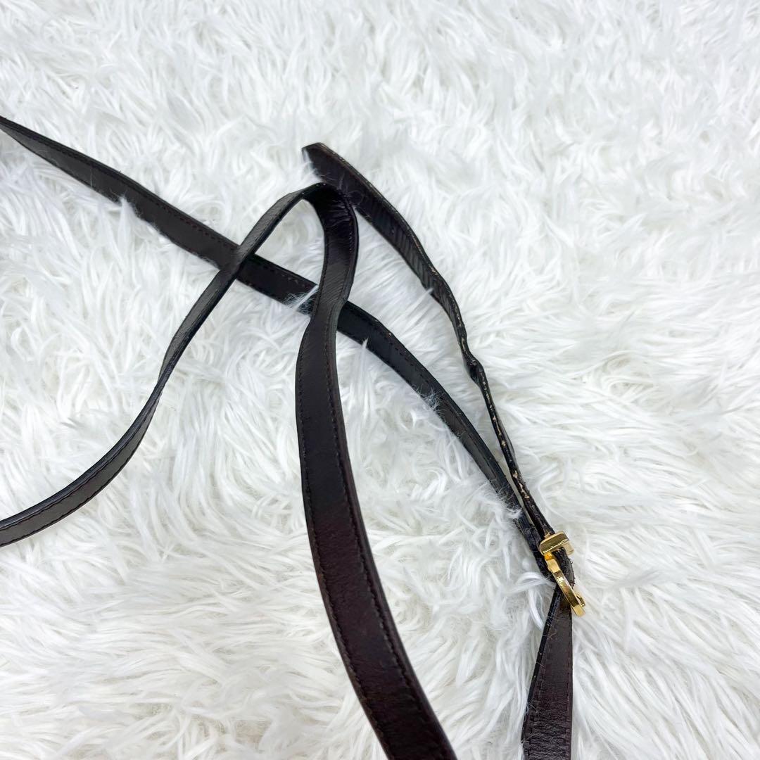 美品 フェラガモ ヴァラリボン ショルダーバッグ レザー