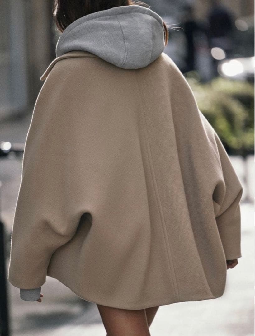 ZARA ショートウールブレンドコート　XS