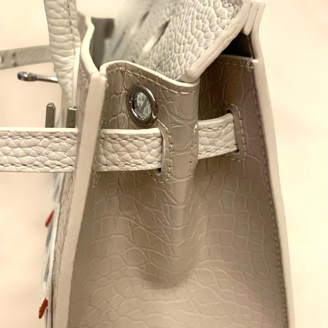 窓付きバッグ ホワイト20