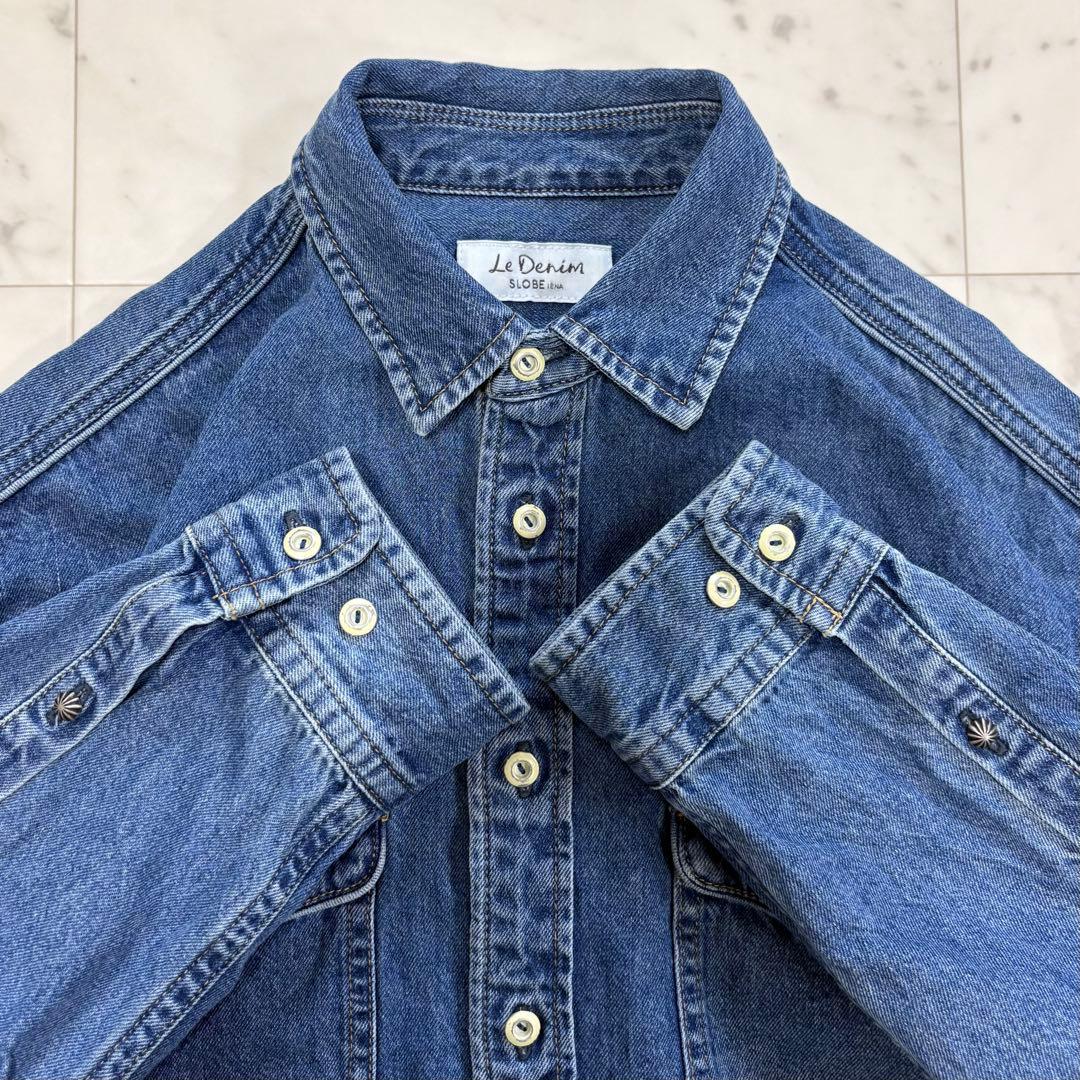 美品✨スローブイエナ　LE DENIM BDUシャツ　デニムシャツ　2025AW