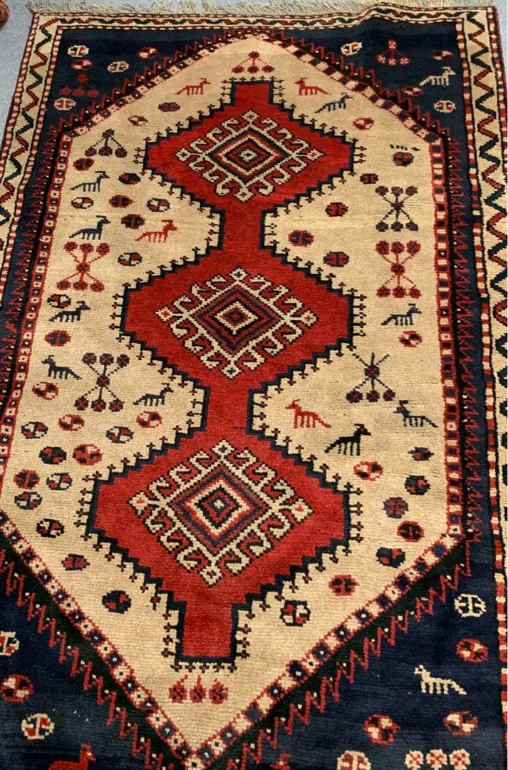 ヴィンテージラグ　ペルシャ絨毯　ギャッべ　トライバルラグ 235×155cm