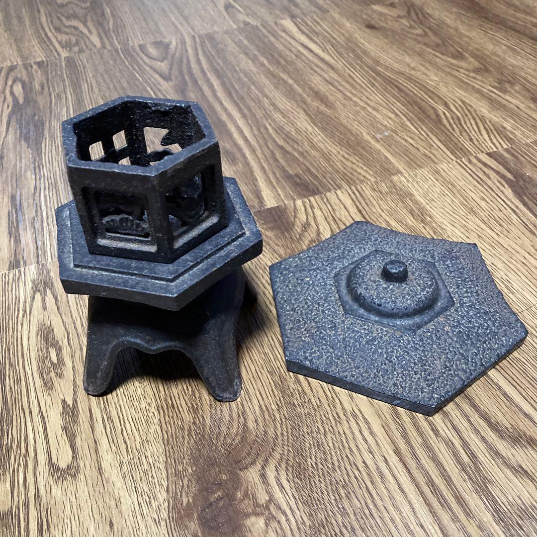 鉄製　置き灯篭　アンティーク