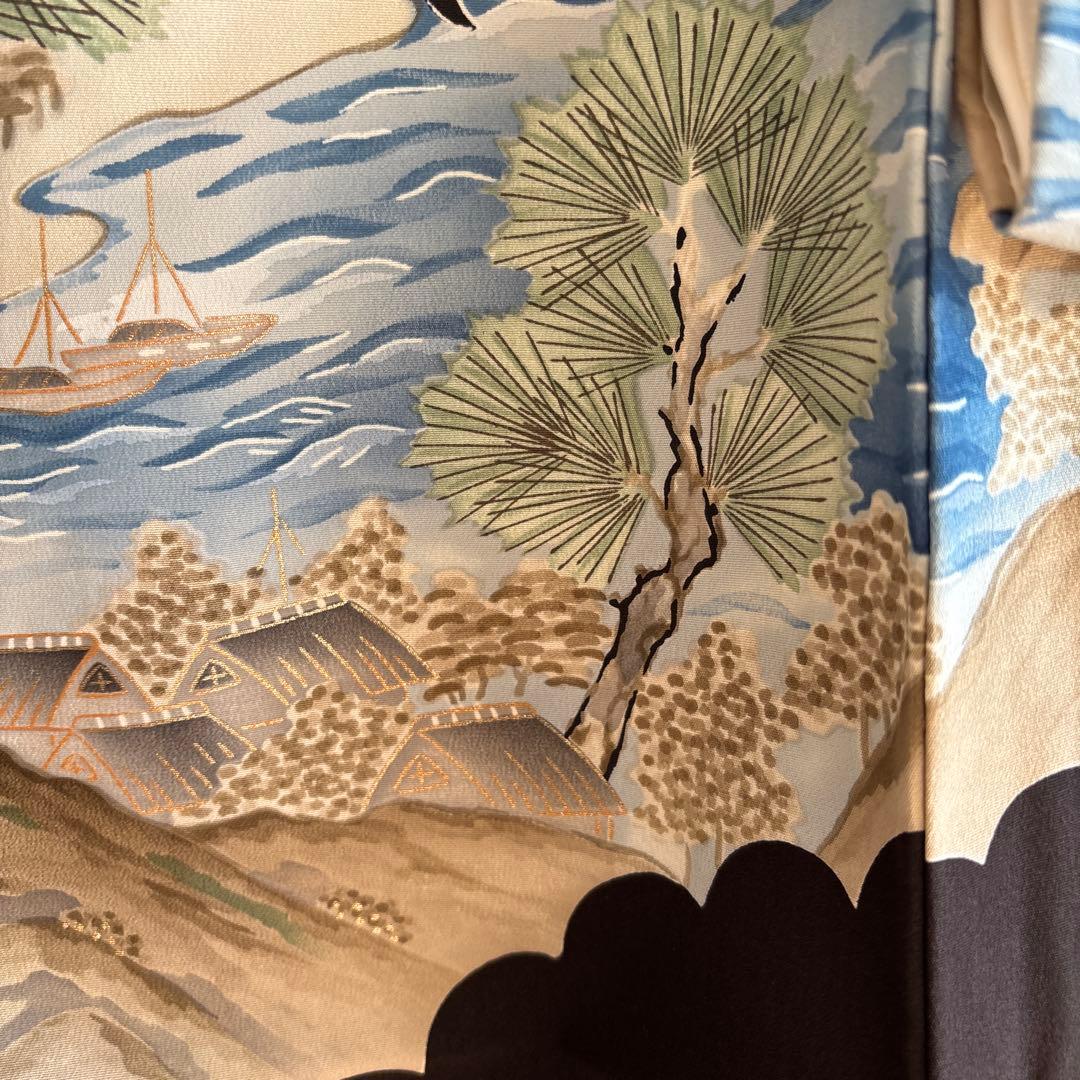 No.5 正絹　男の子お祝い着　長襦袢　のしめ 七五三