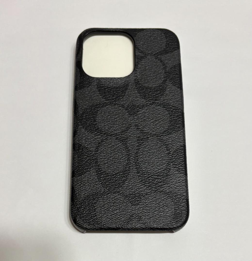 【正規品】 コーチ iPhone13 pro 対応 ケース GRAPHITE