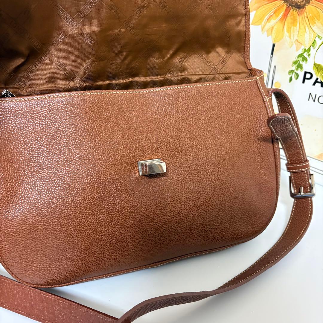 ☆美品☆ロンシャン　ショルダーバッグ　タンロック　ヴィンテージ　完売品