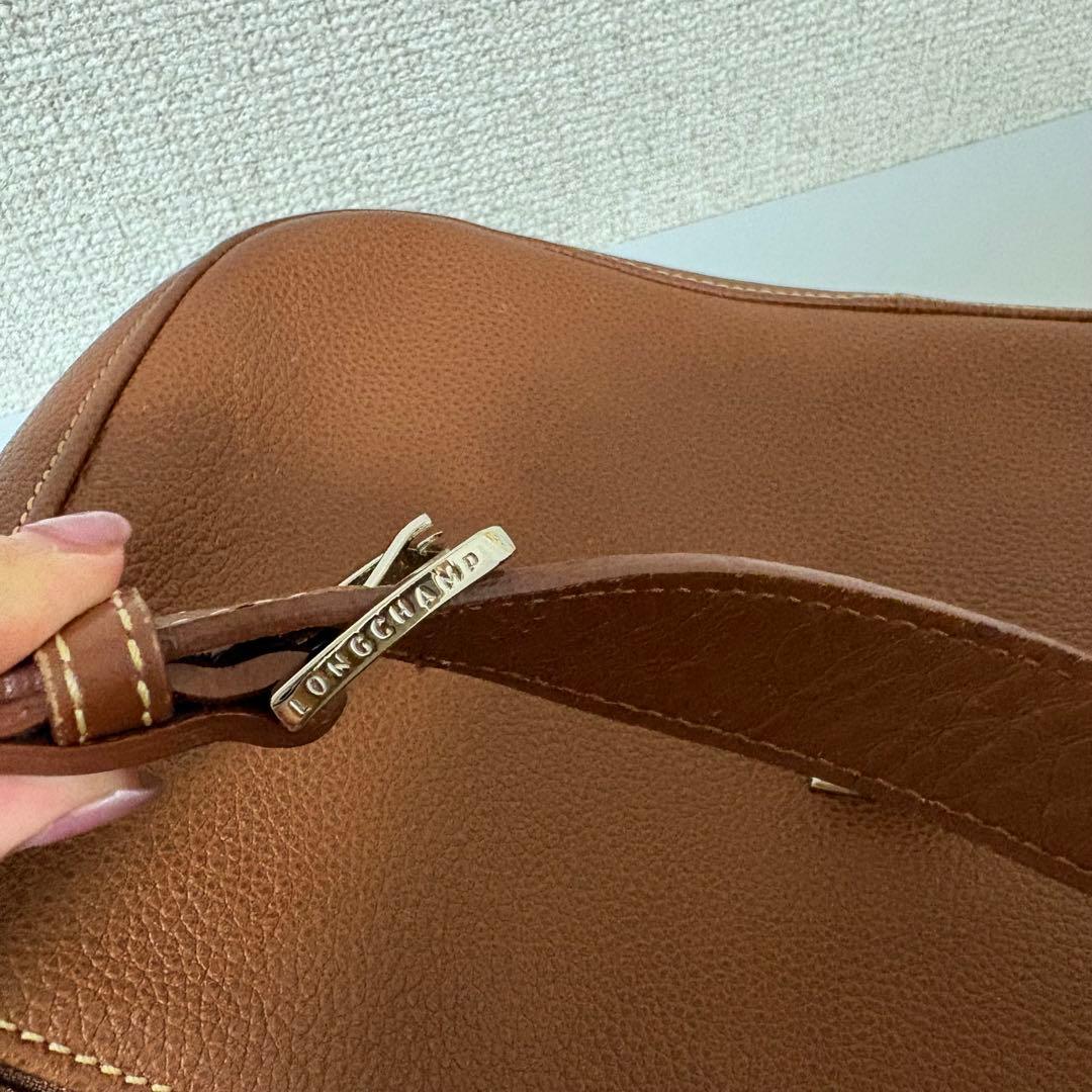 ☆美品☆ロンシャン　ショルダーバッグ　タンロック　ヴィンテージ　完売品