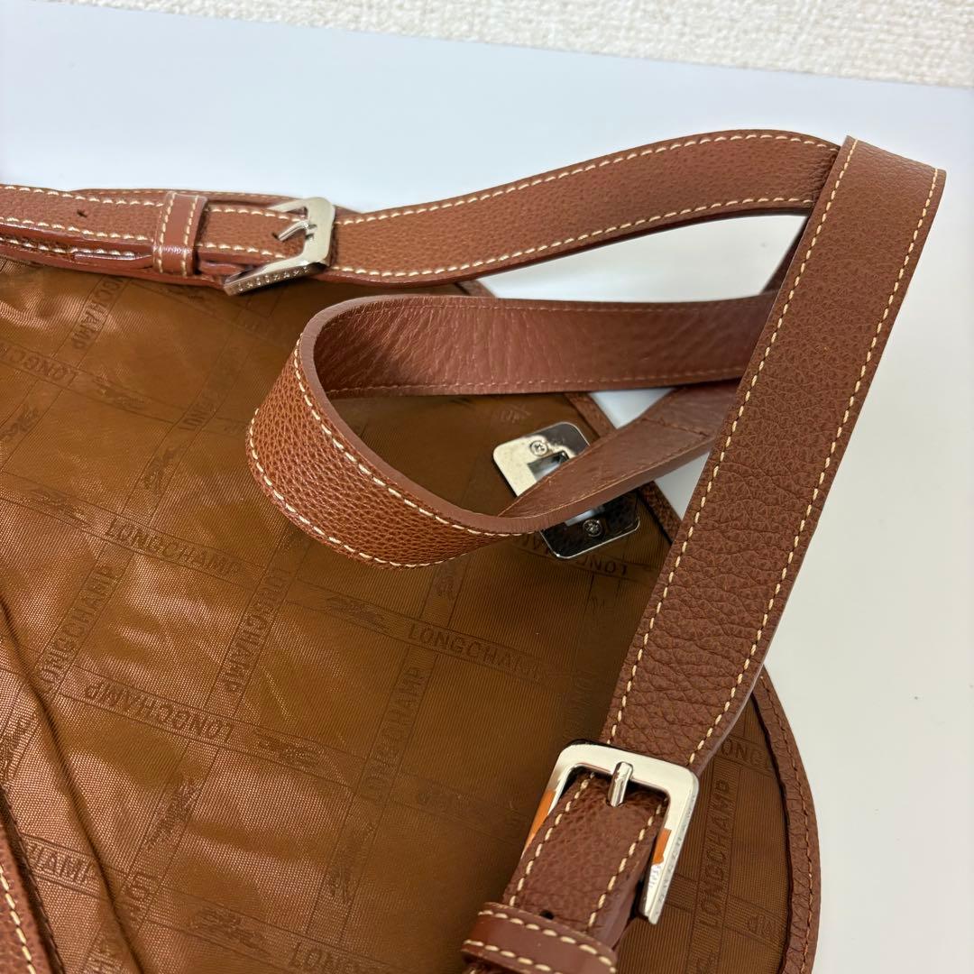 ☆美品☆ロンシャン　ショルダーバッグ　タンロック　ヴィンテージ　完売品