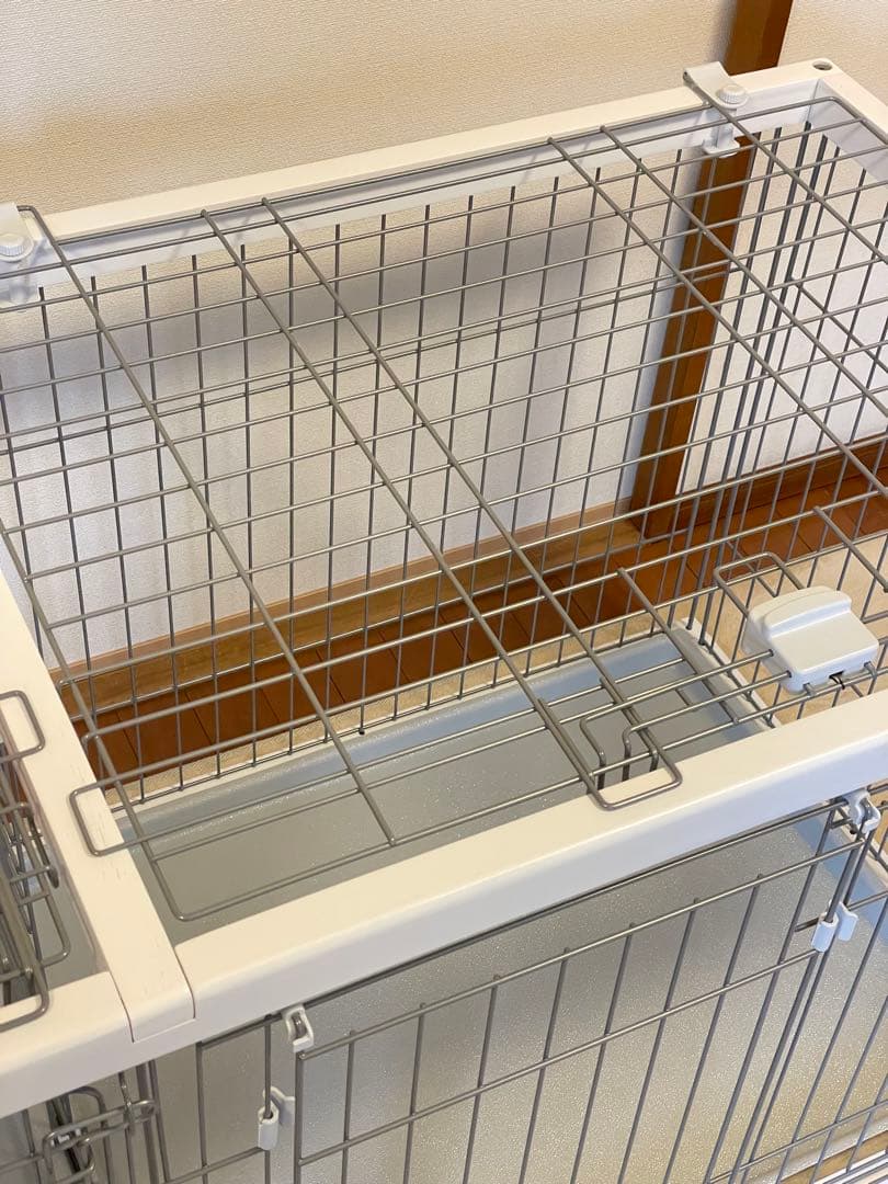 【美品】ペティオ トイレのしつけが出来るドッグサークル レギュラー 白 屋根付き