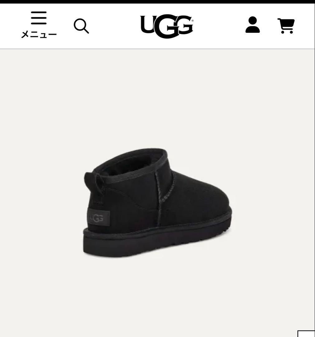 岡さん　UGG アグ　ブラック　黒 ブーツクラシック ウルトラ ミニ