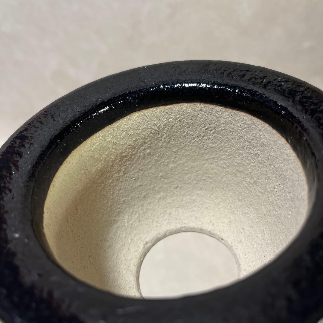 【京楽焼】金彩蘭鉢　盆栽鉢　植木鉢　おもと鉢　多肉サボテンにも