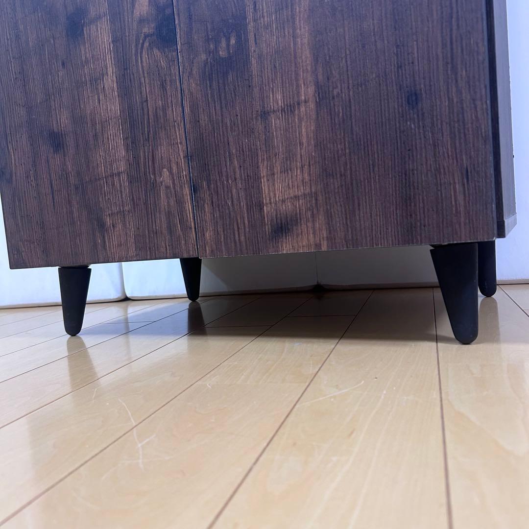 ヴィンテージ　サイドボード　リビングボード　キャビネット　幅60 コード穴