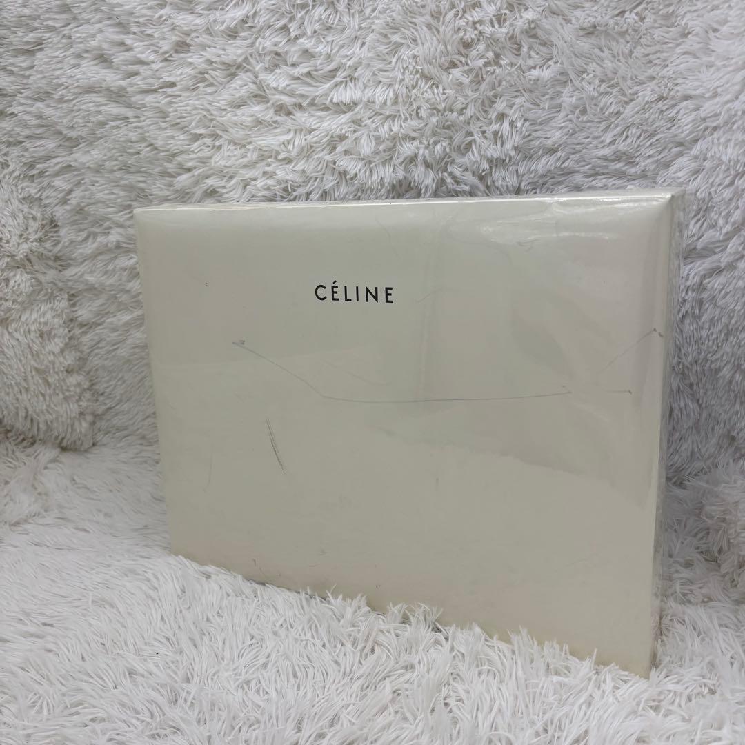 CELINE　綿毛布　2点セット　マカダム柄　ベージュ　ブルー　セリーヌ