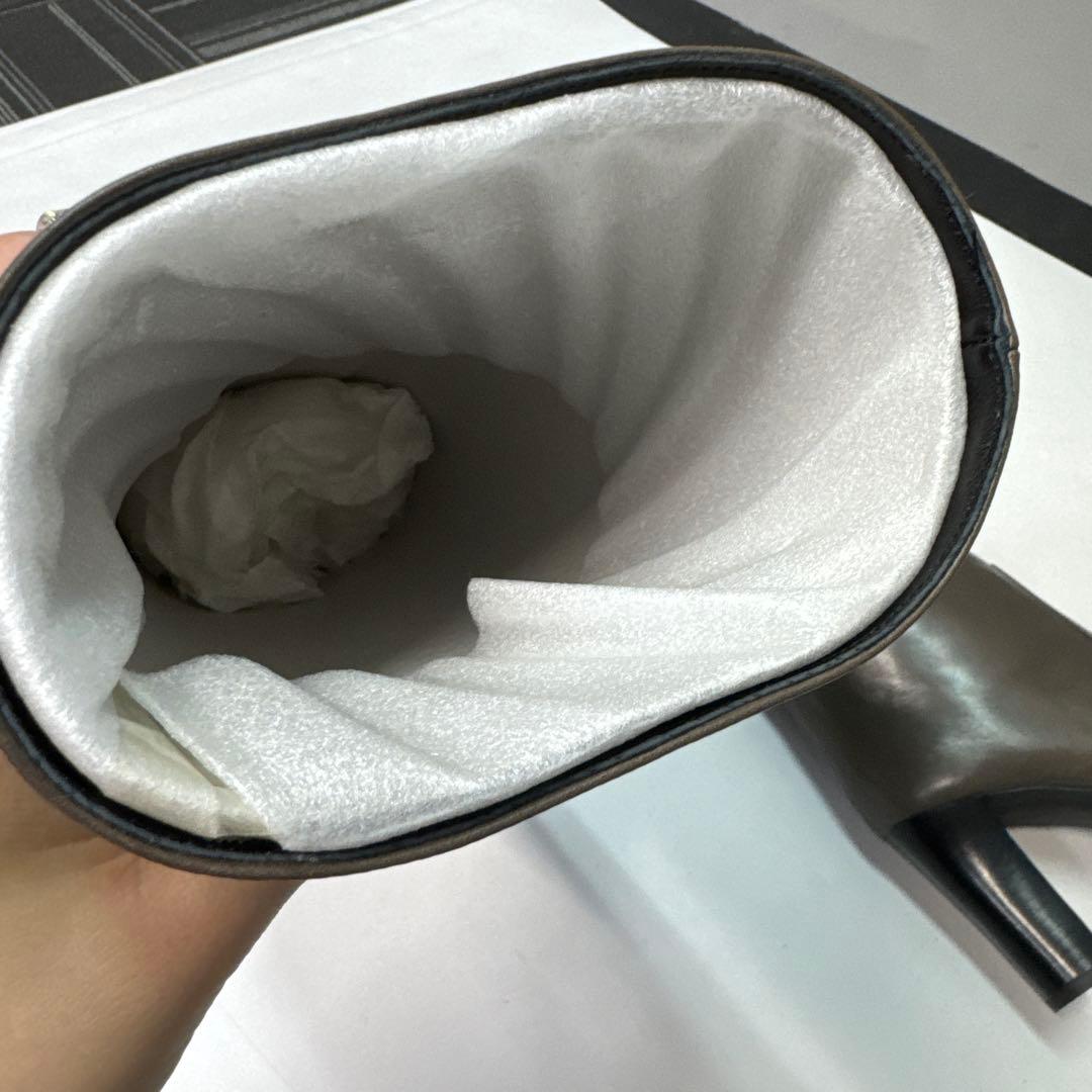 FURUYA フルヤ　ロングブーツ　ブラウン　ストレート　24cm レザー　本革