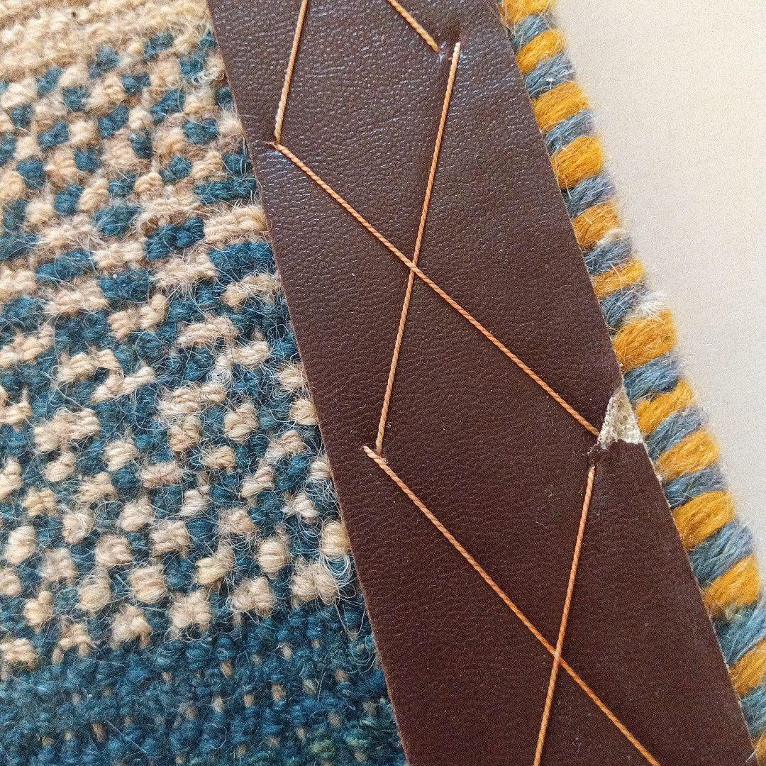 ギャベ　ストライプデザインラグ 　　　マット