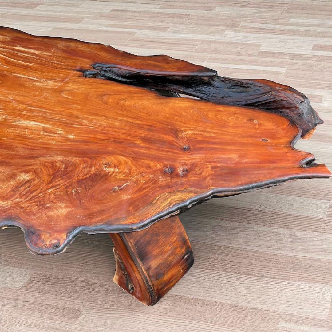 一点物❣️送料無料✨天然木 無垢 一枚板 座卓 アート家具 128cm 和モダン