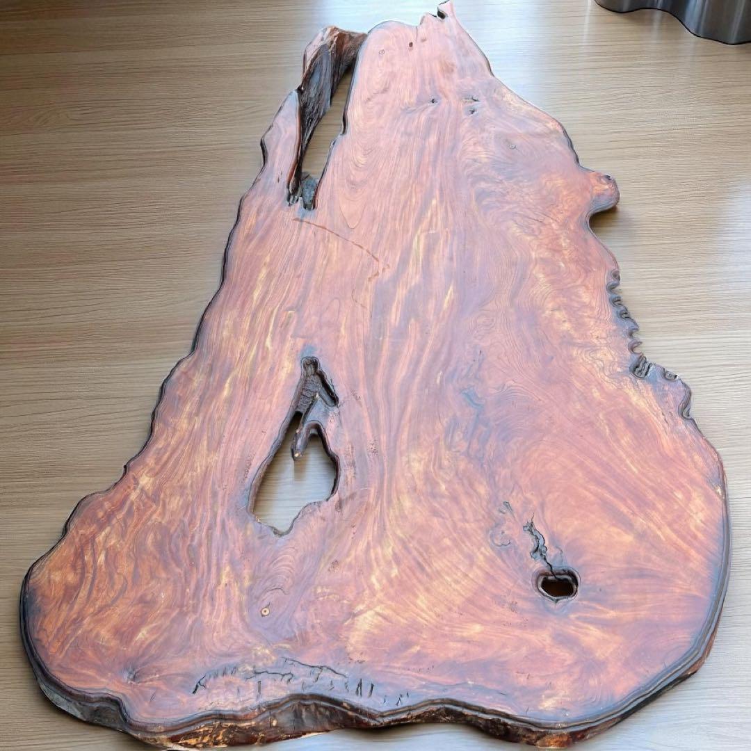 一点物❣️送料無料✨天然木 無垢 一枚板 座卓 アート家具 128cm 和モダン