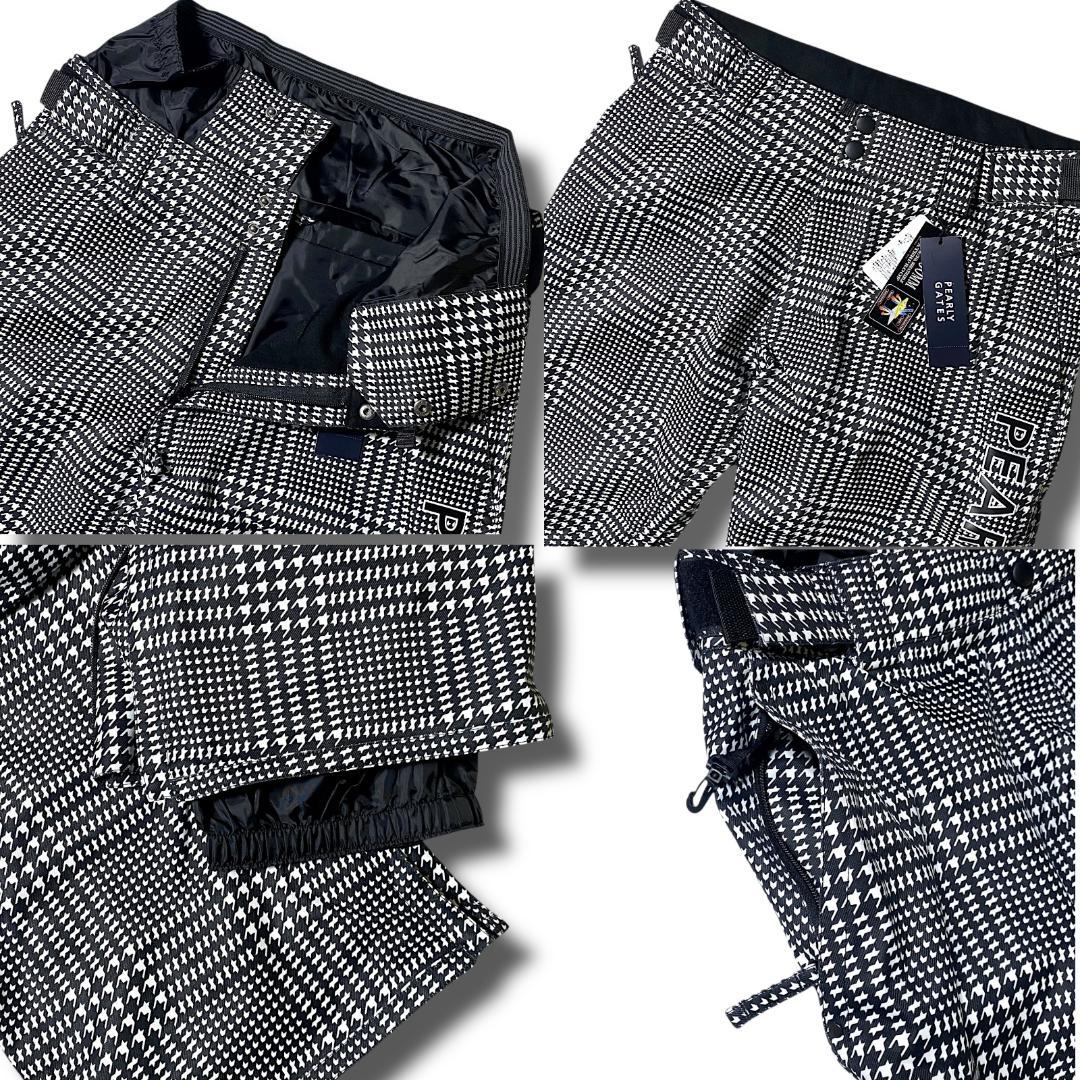 L 定価10.6万 パーリーゲイツ 上下セット スノーウェア スノボ 千鳥格子柄