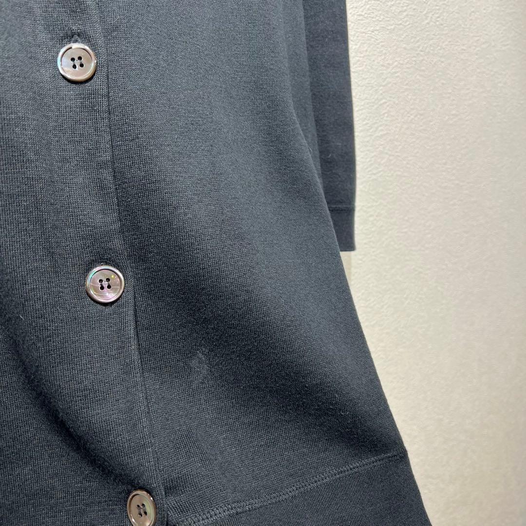 希少 マルニ 上質 プレートデザイン クルーネック ニット カーディガン