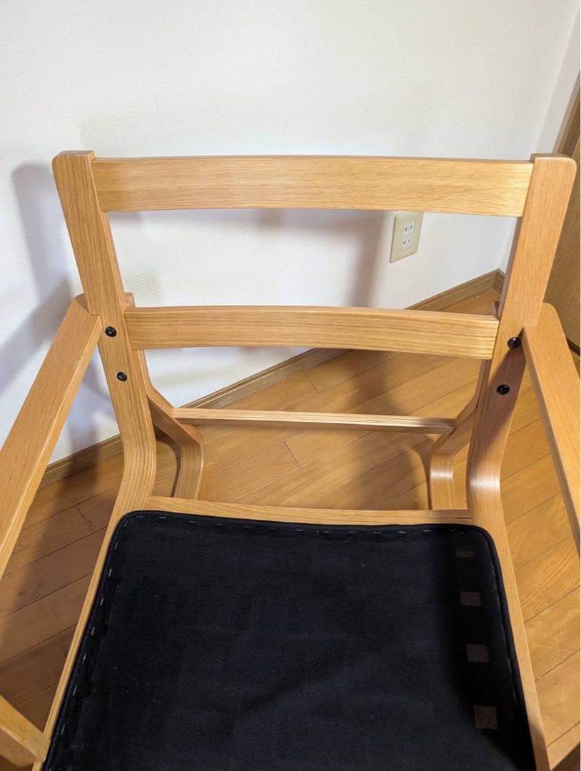 ■送料込■無印良品リビングでもダイニングでもつかえるソファチェア アームイス