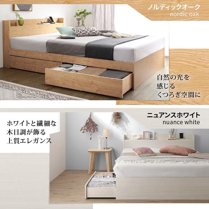 最安値！マットレスなし シングルベッド 　収納 コンセント 送料込み！ 29