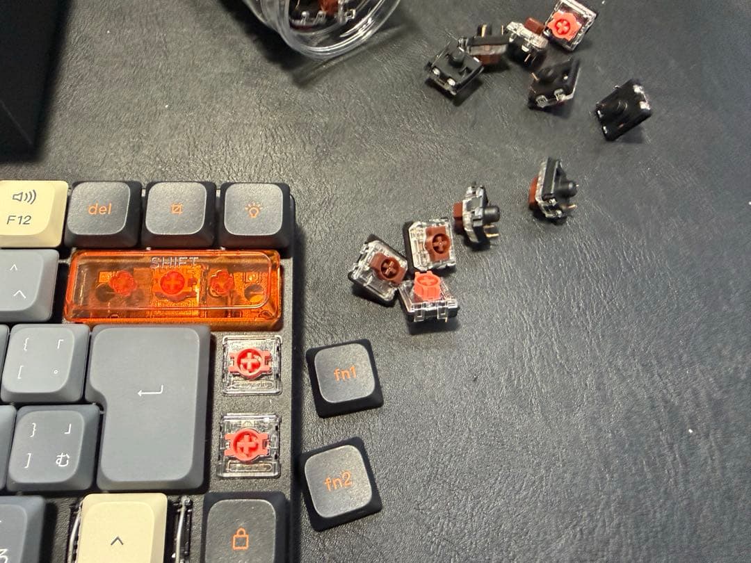 keychron k3 max 日本語・JIS 茶軸→静音赤軸 キーキャップ変更