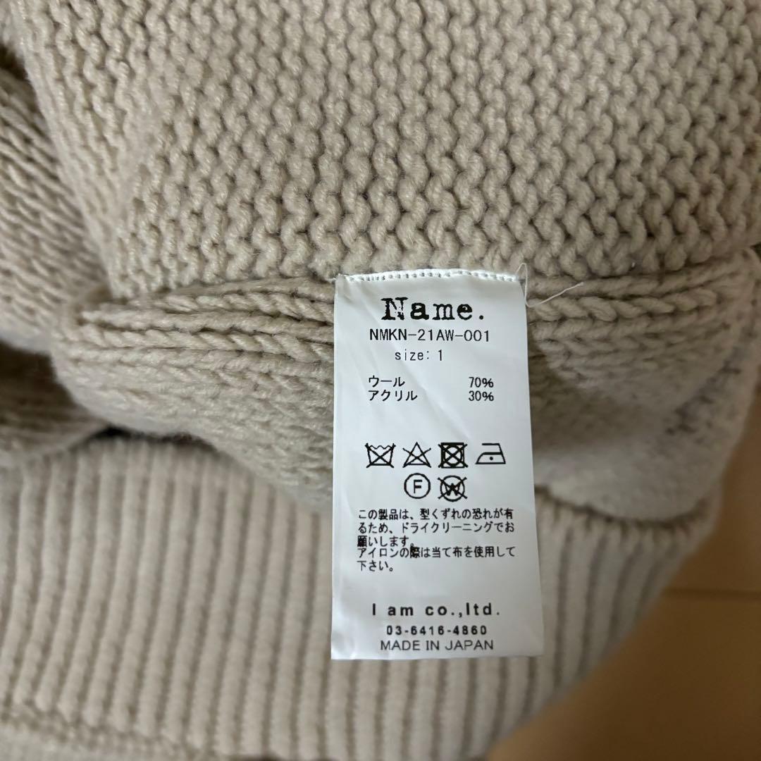 【Name.】21AW PATCHWORK KNIT SWEATER 1