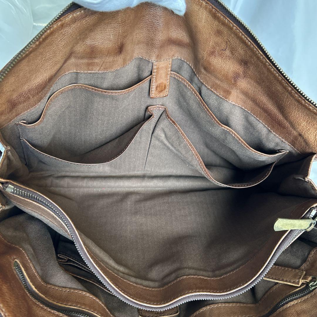 【希少】dan genten ビジネスバッグ ブリーフケース オールレザー A4