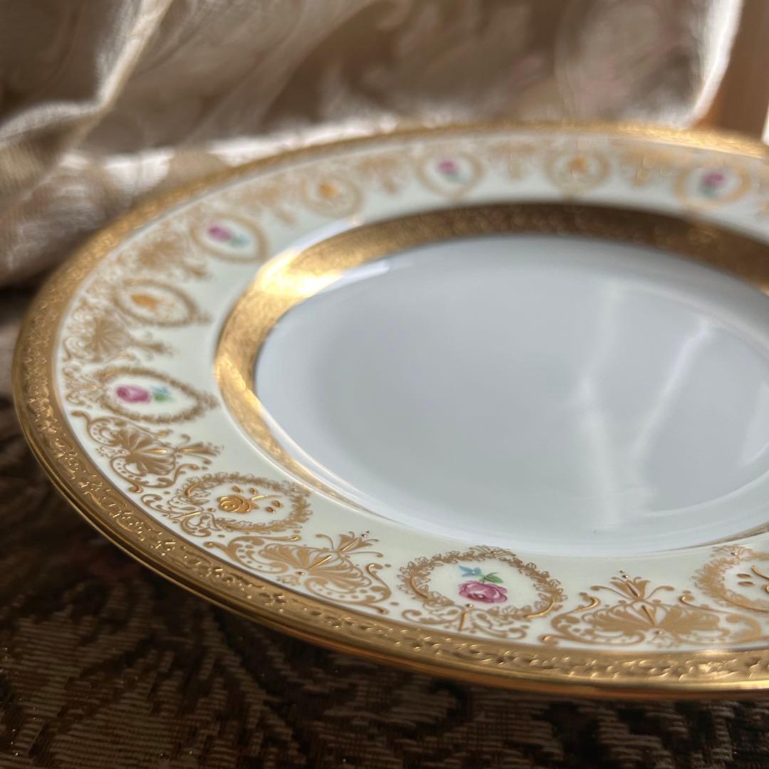 フランス製　Limoges Haviland リム付きディープディッシュ