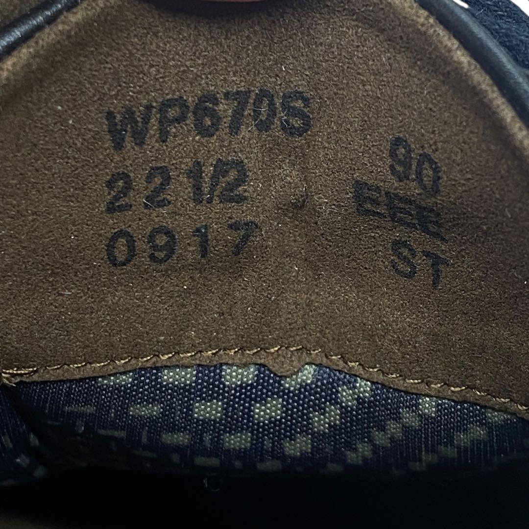 pedala ペダラ　22.5 EEE レースアップ 革靴 黒 ブラック レザー