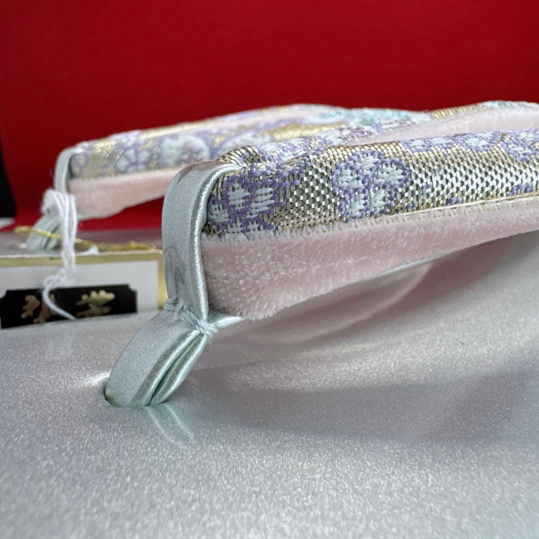 和装用バッグと草履セット　新品未使用　美品　ゴールド　桜　成人式　結婚式