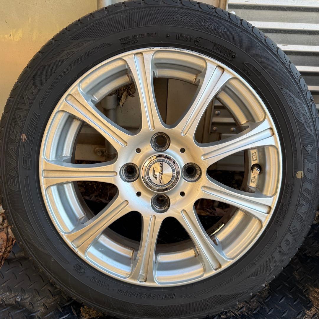 【23年製　バリ山】155/65R14 ダンロップエナセーブ　４本