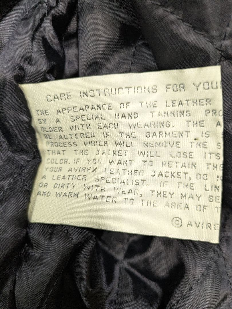 サ*ー様 AVIREX☆オールレザースタジャン