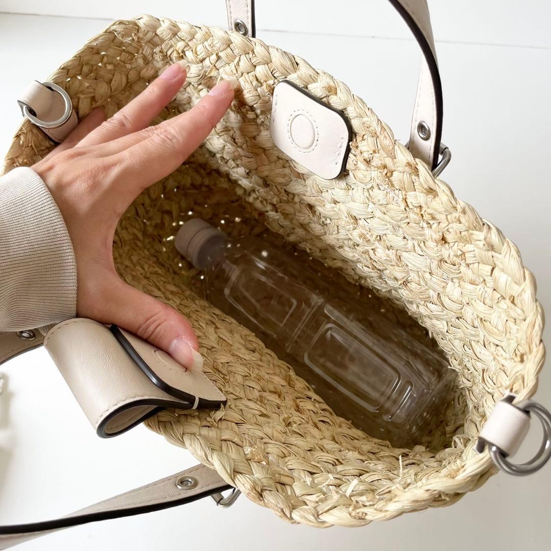 【ほぼ新品】COACH かごバッグ 2way ハンドバッグ スモール トート