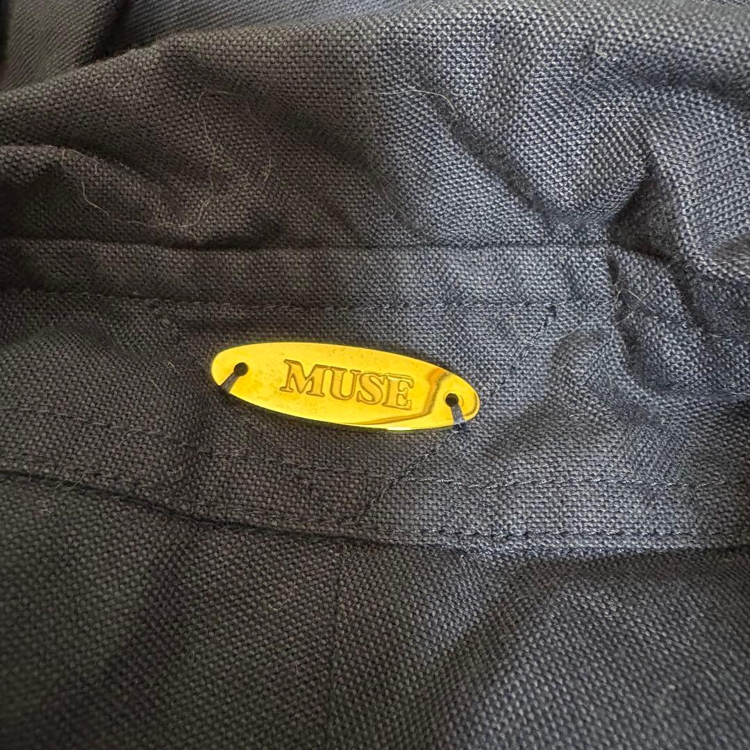 MUSE OXFORD BD長袖シャツ ネイビー ボタンダウン オックスフォード