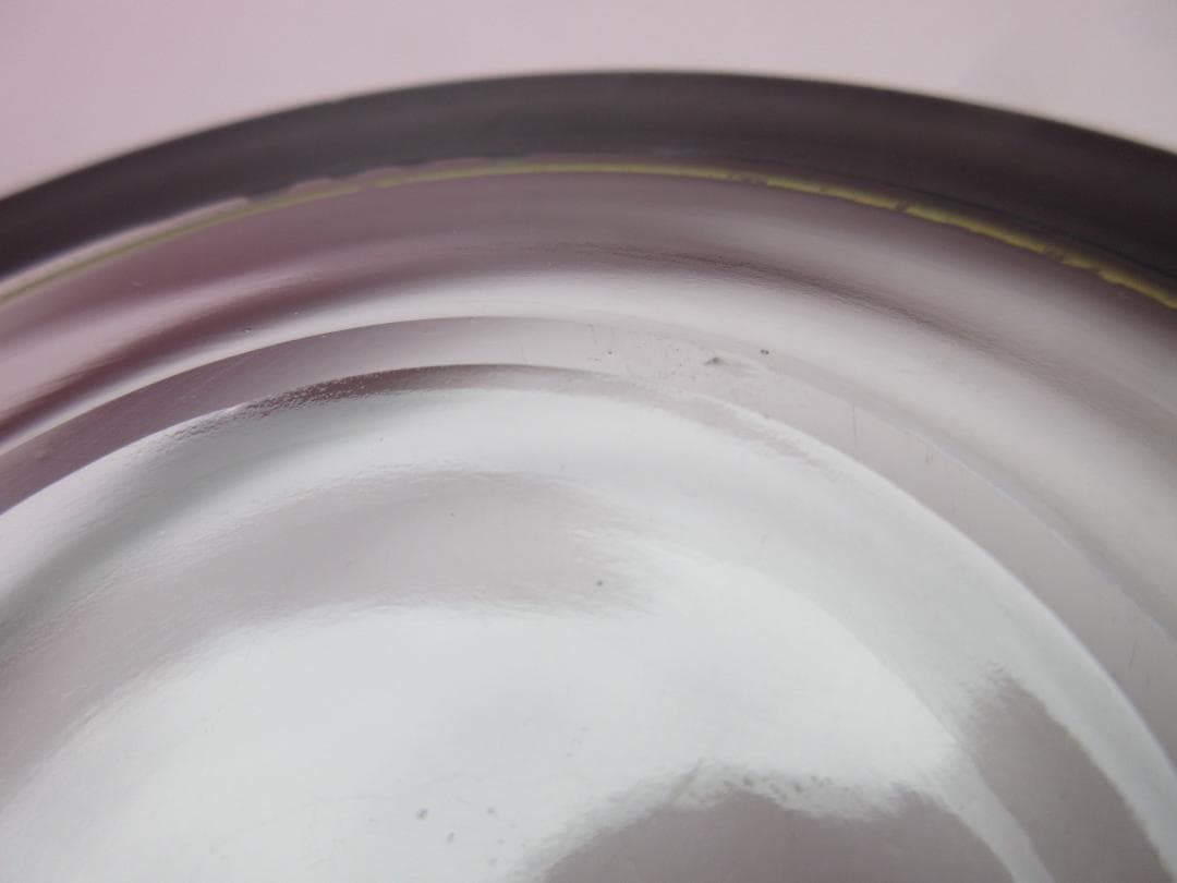 ビンテージ プレート付き 花模様 デザートグラス 70905