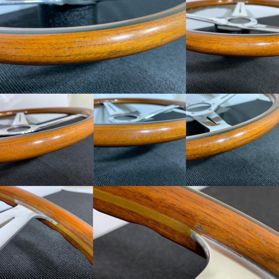 ナルディ クラシック ウッドステアリング 良品 ホーンボタン＆ホーンリング付き