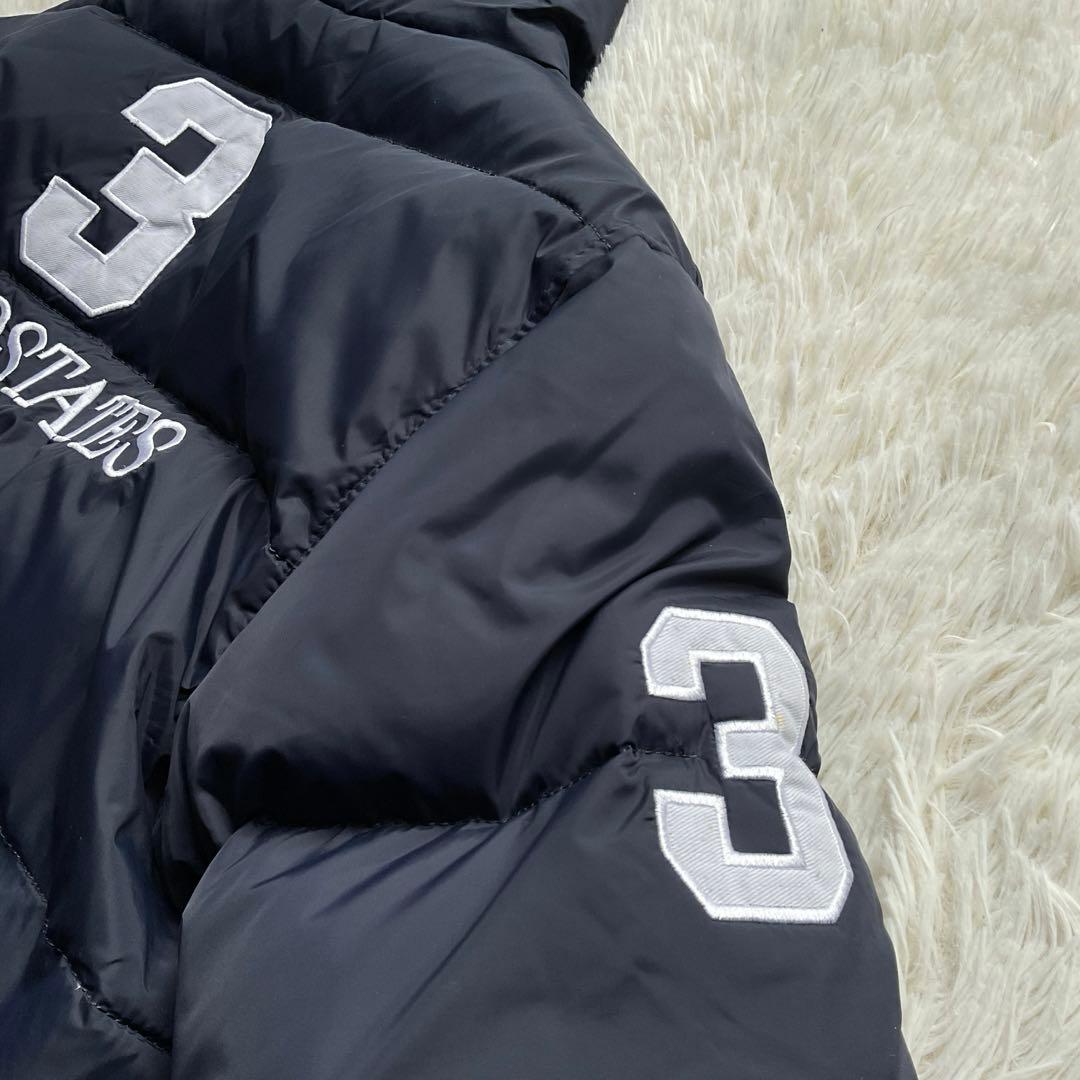 希少✨90's ポロラルフローレン　ポニー　イギリス国旗　ダウンジャケット　紺色