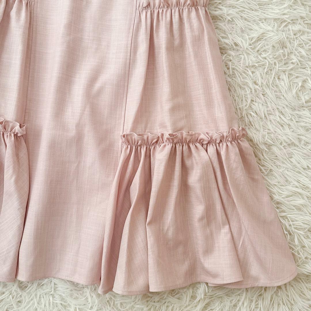 美品 アディアム✨フォクシー ルーシュドドレス ワンピース フリル ギャザー S