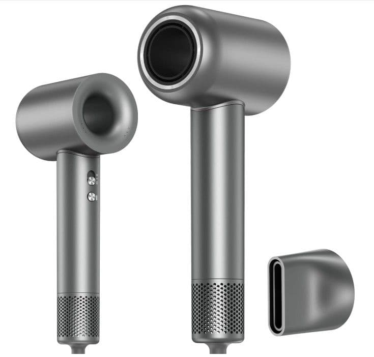 強力風量 ヘアドライヤー グレー 新品未使用 風口マグネット着脱