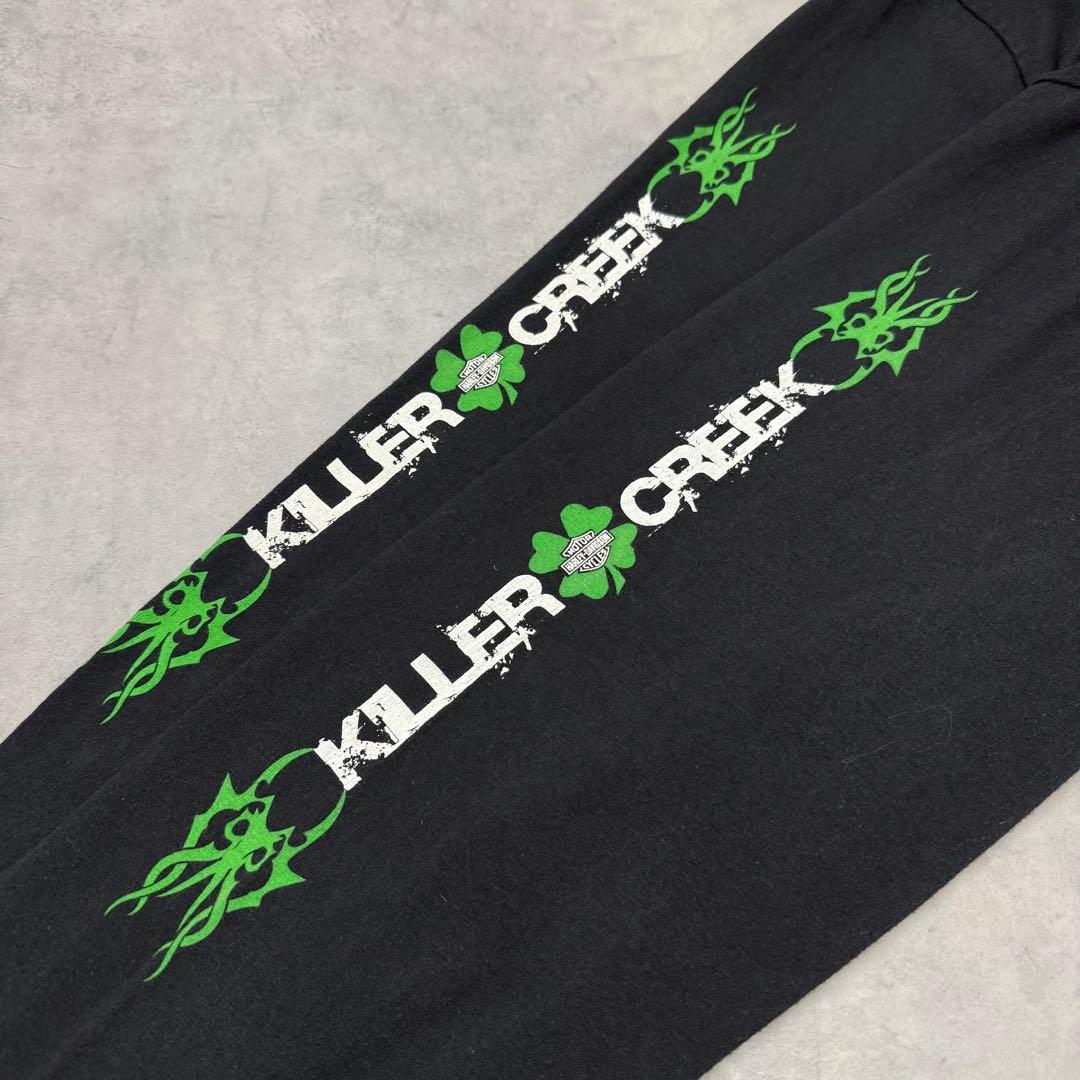 00s HARLEYハーレーダビッドソン 両面プリントロンT 袖プリント XL