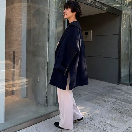 24AW SUPER140リバーショールコート